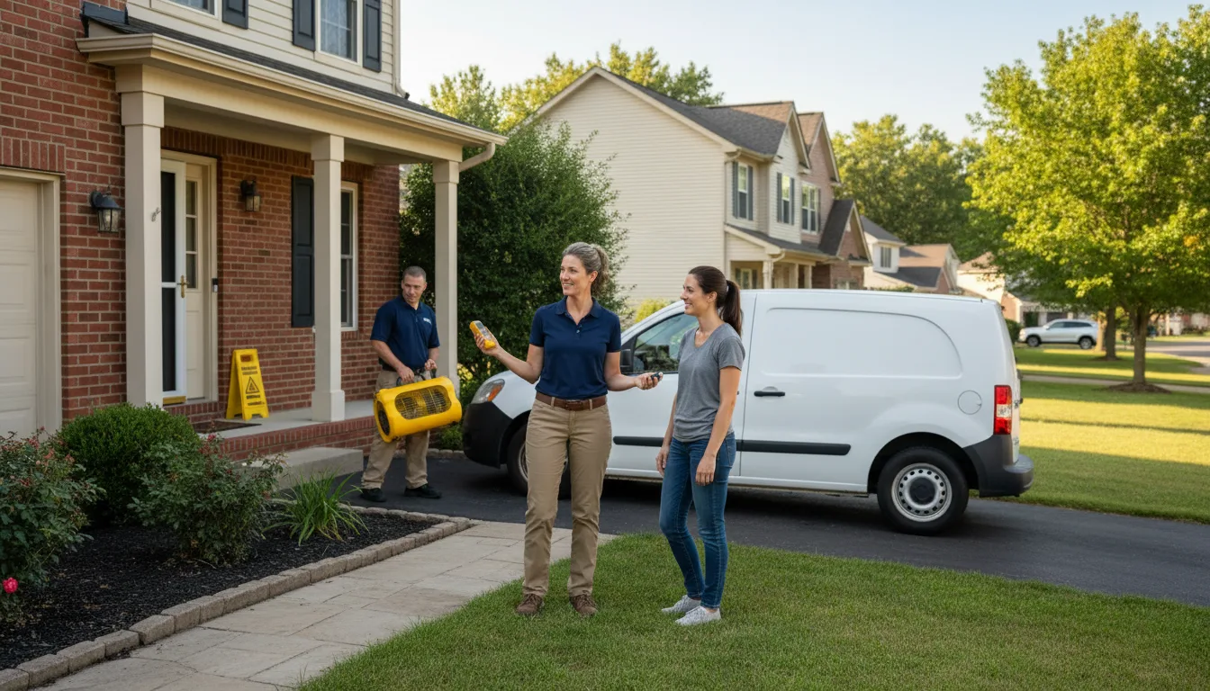 Residential water damage restoration in Smithfield, NC
